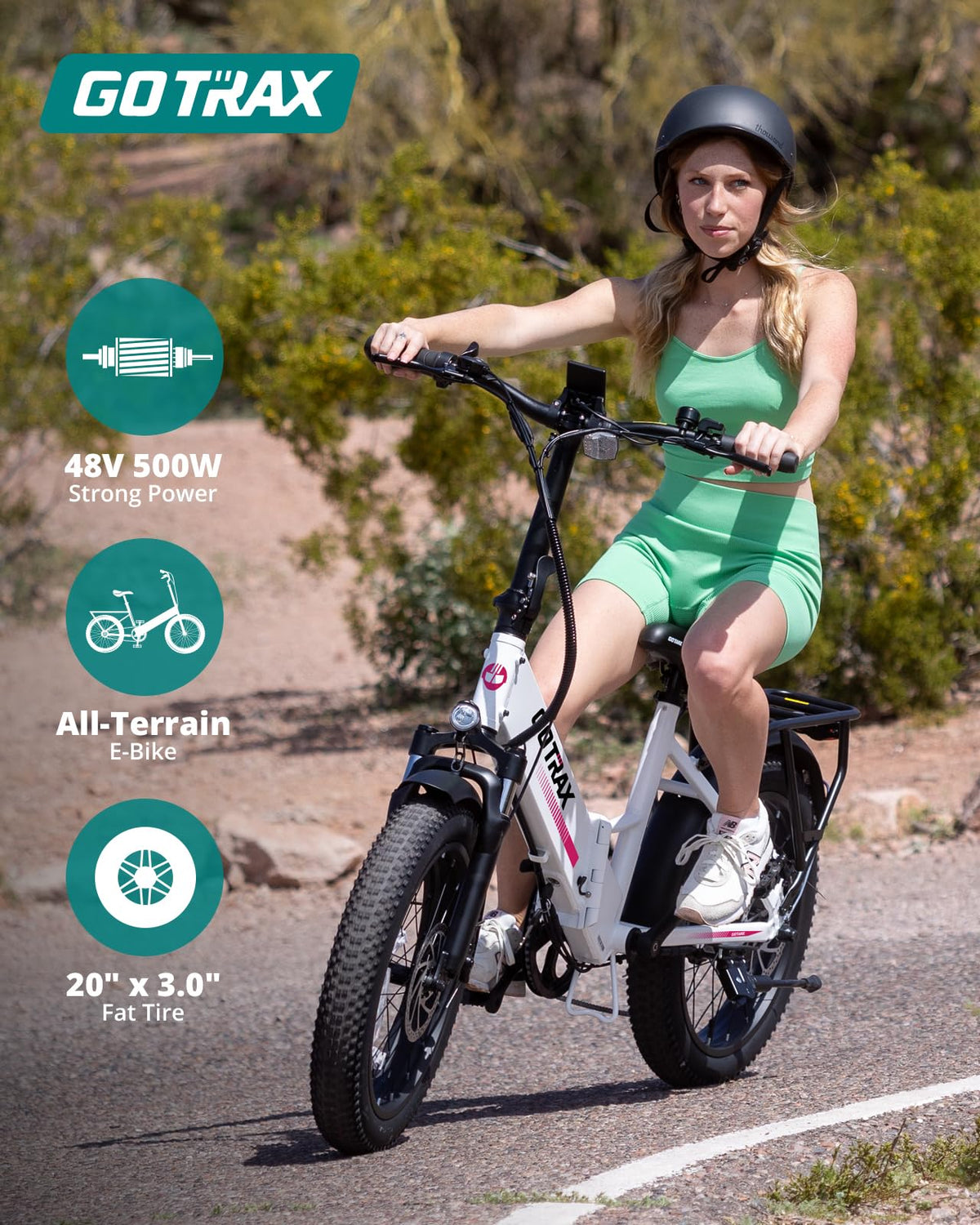 Gotrax R2 Folding Electric Bike – 500W, 64 km Range, Compact E-Bike for Canada