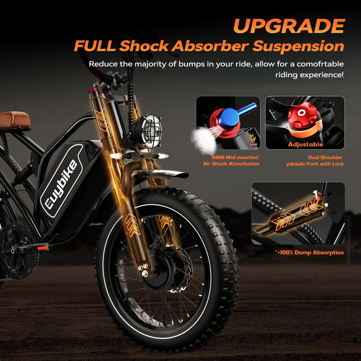 EUYBIKE S4 Dual Motor Fat Tire Electric Bike Canada