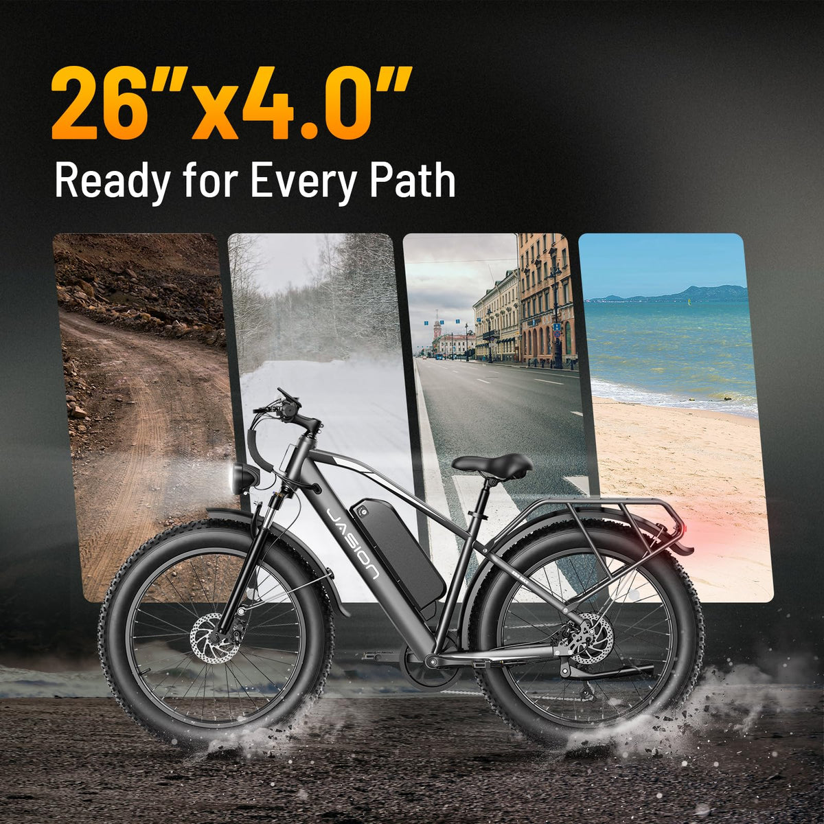 Jasion EB5 MAX Electric Bike – Fat Tire E-Bike Canada