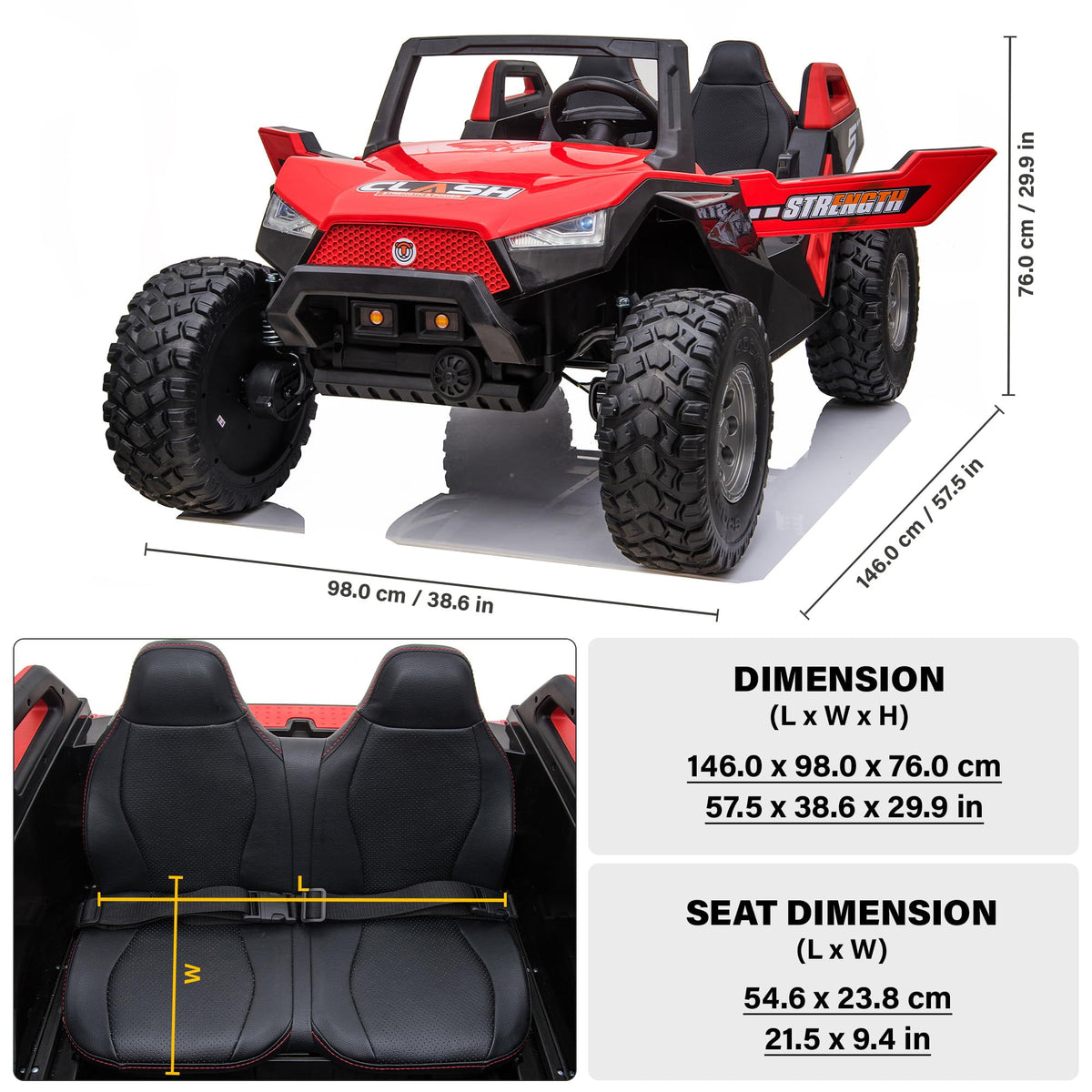 Voltz 24V Off-Road Ride-On Car for Kids Canada