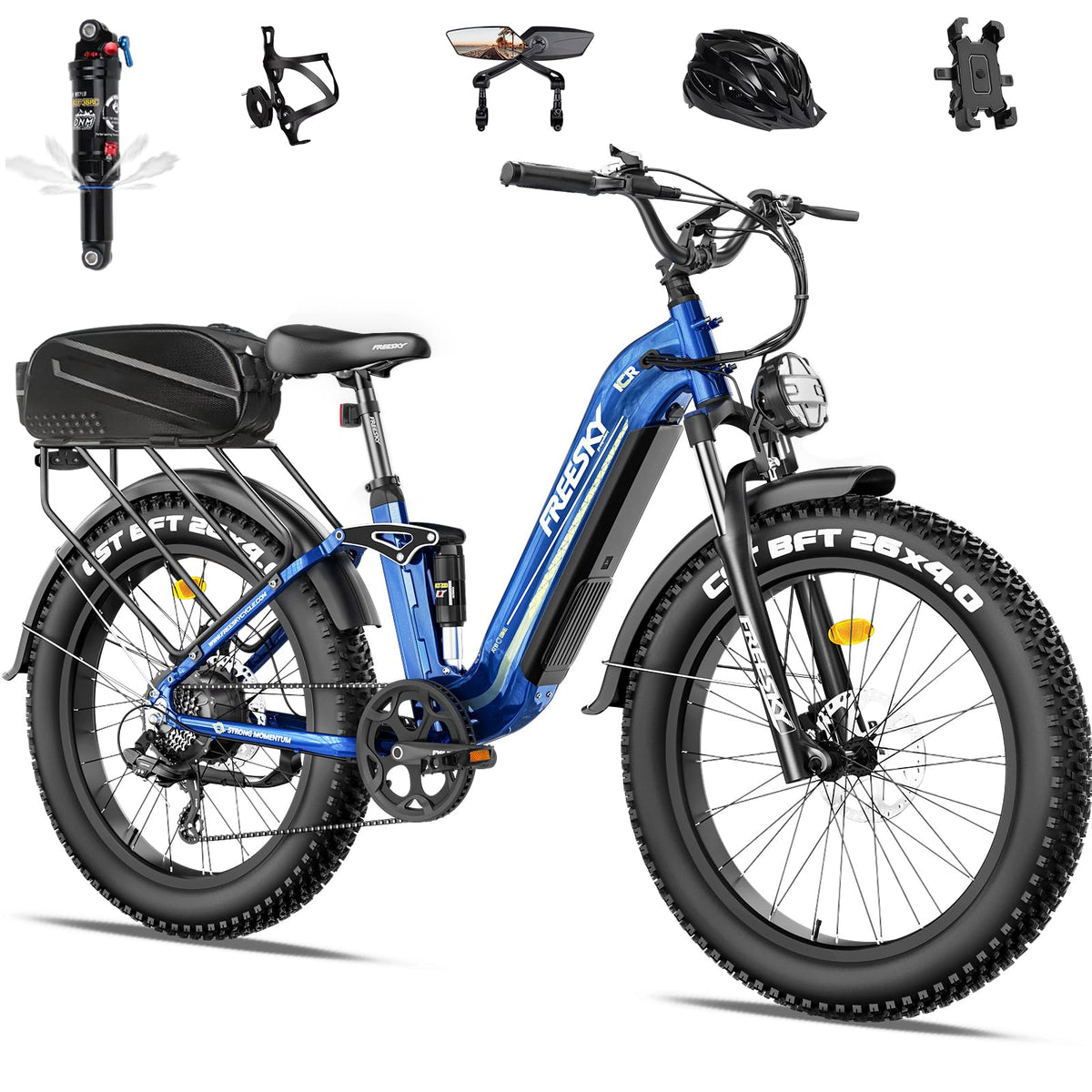 FREESKY Wild Cat Pro Electric Bike – Fat Tire E-Bike 1800W (Canada)