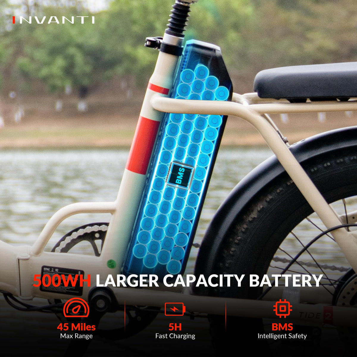 INVANTI EB11 Bicicleta eléctrica plegable de ruedas anchas Canadá