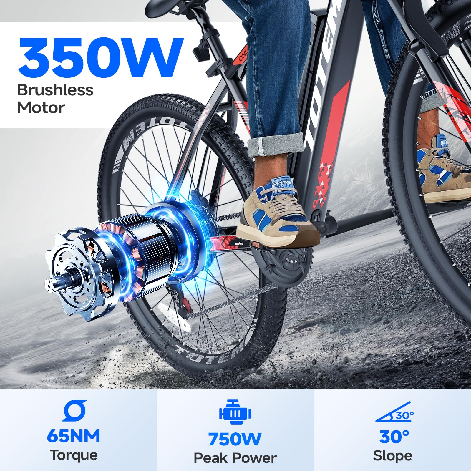 Totem Victor Electric Bike – 350W Brushless Motor Canada