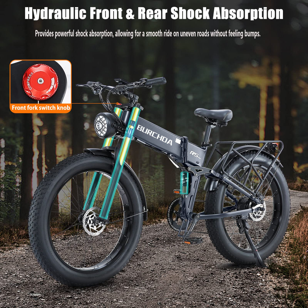 BIGUODIR 2000W Dual Motor Fat Tire E-Bike Canada