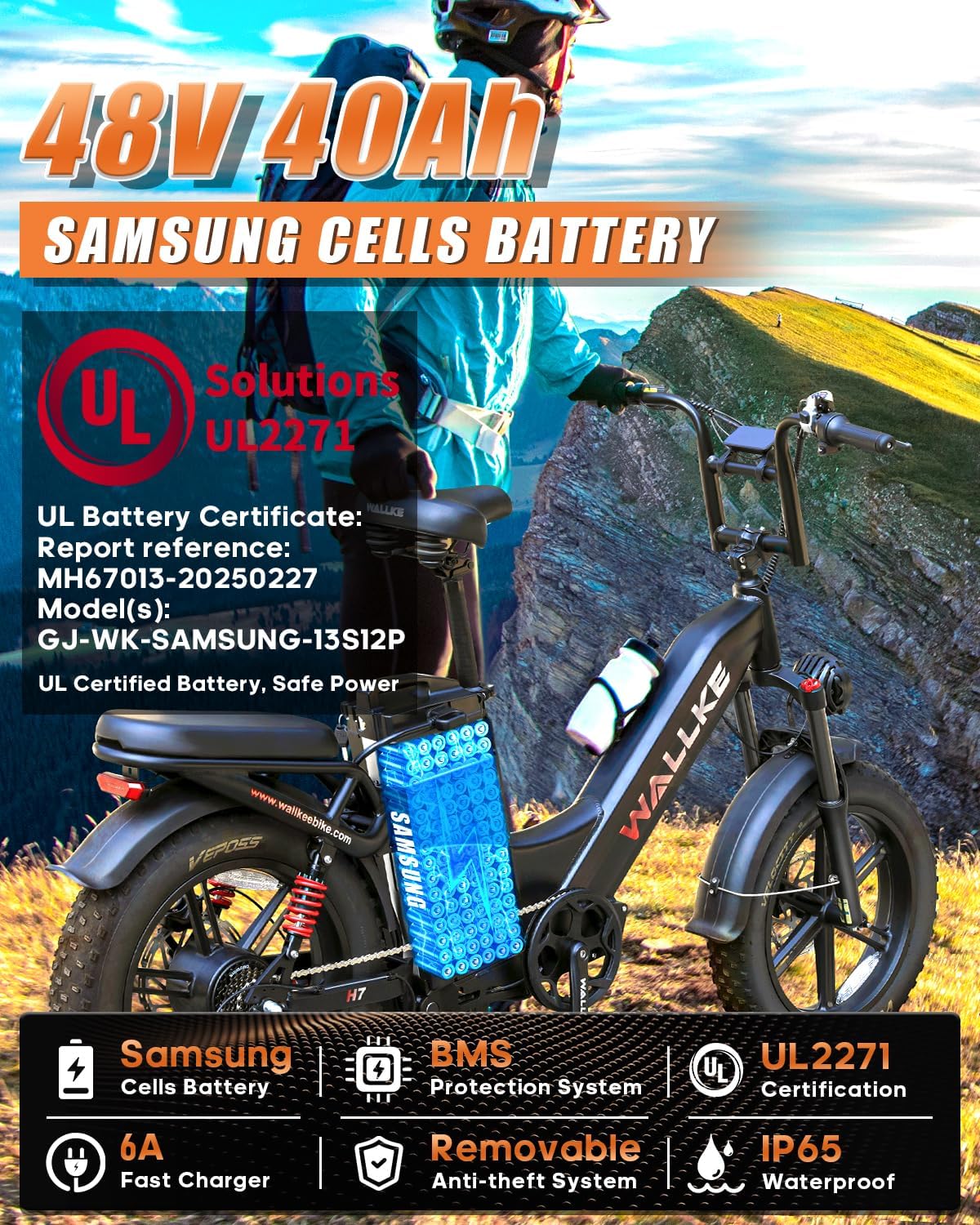 Bicicleta eléctrica Wallke H7 Step-Thru Canadá