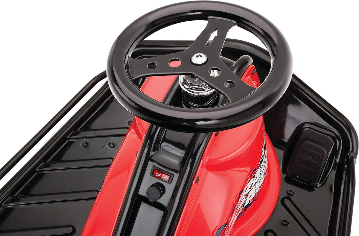 Razor Crazy Cart black seat and frame detail Canada
