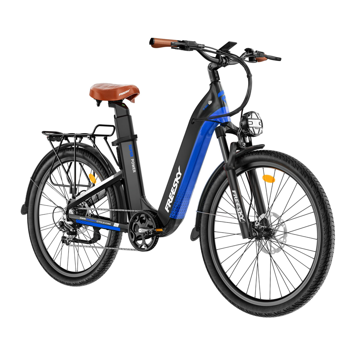 Freesky Nova Step-Thru Dual Battery Electric Bike – Up to 193 km Range (Canada)