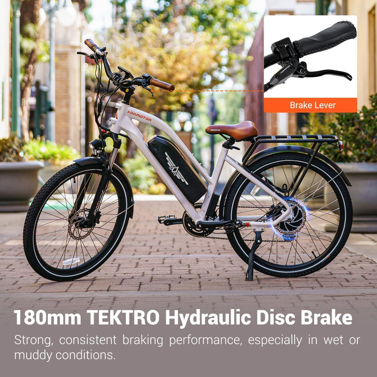 Addmotor CityPro E-43 Step-Thru Electric Commuter Bike – 500W Motor, 48V Battery, Long-Range E-Bike for Canadian Riders