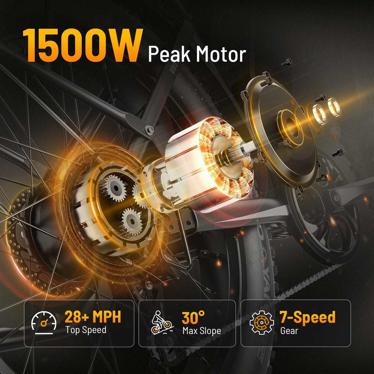 Jasion EB5 MAX Electric Bike – Fat Tire E-Bike Canada