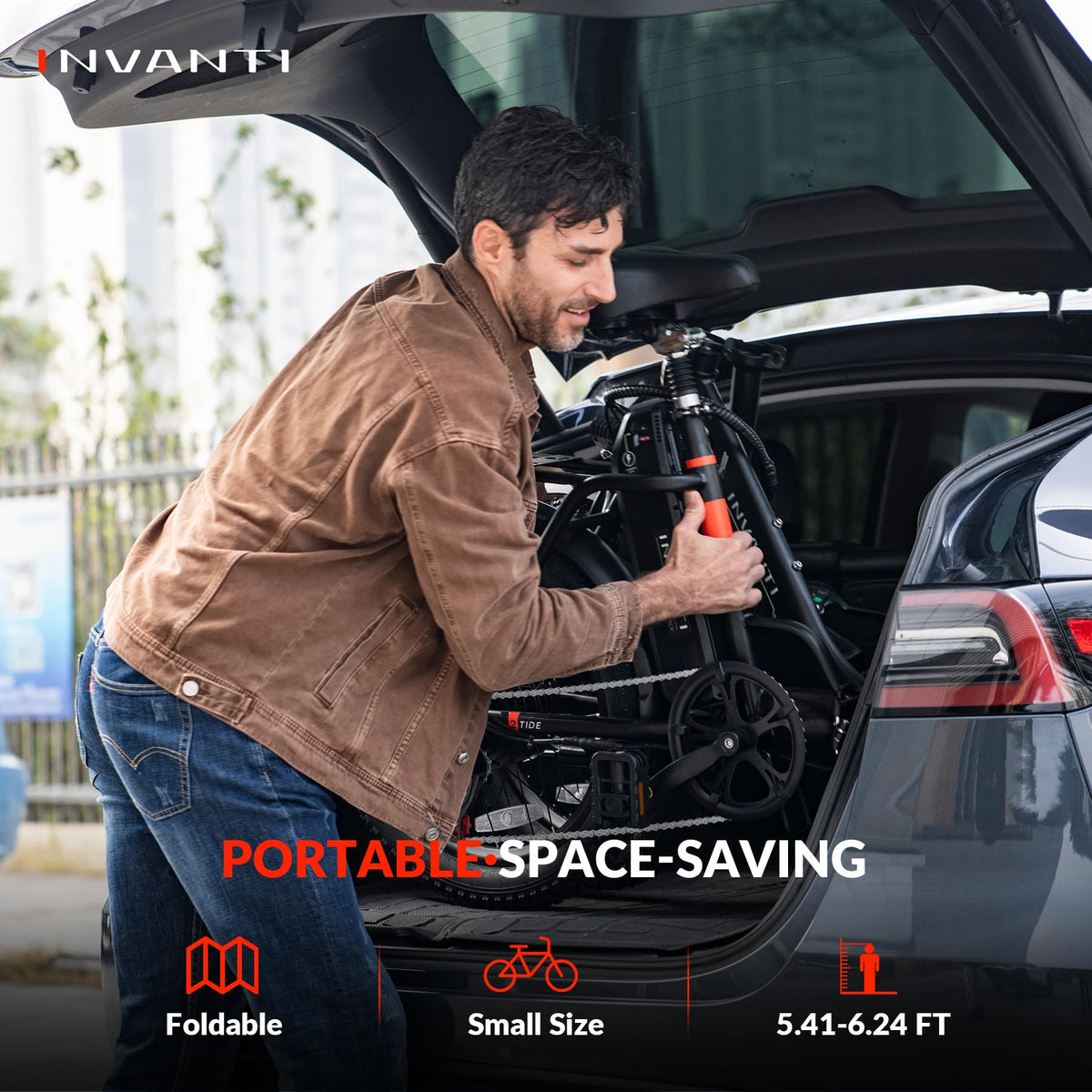 INVANTI EB11 Bicicleta eléctrica plegable de ruedas anchas Canadá