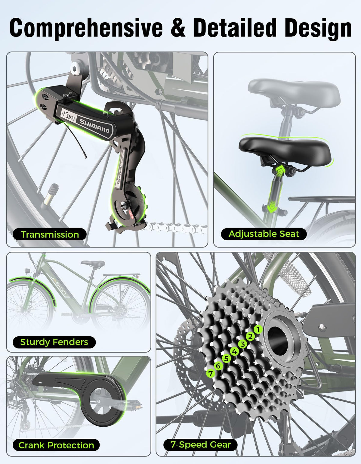 Jasion Roamer Electric Bike - Power in Canada