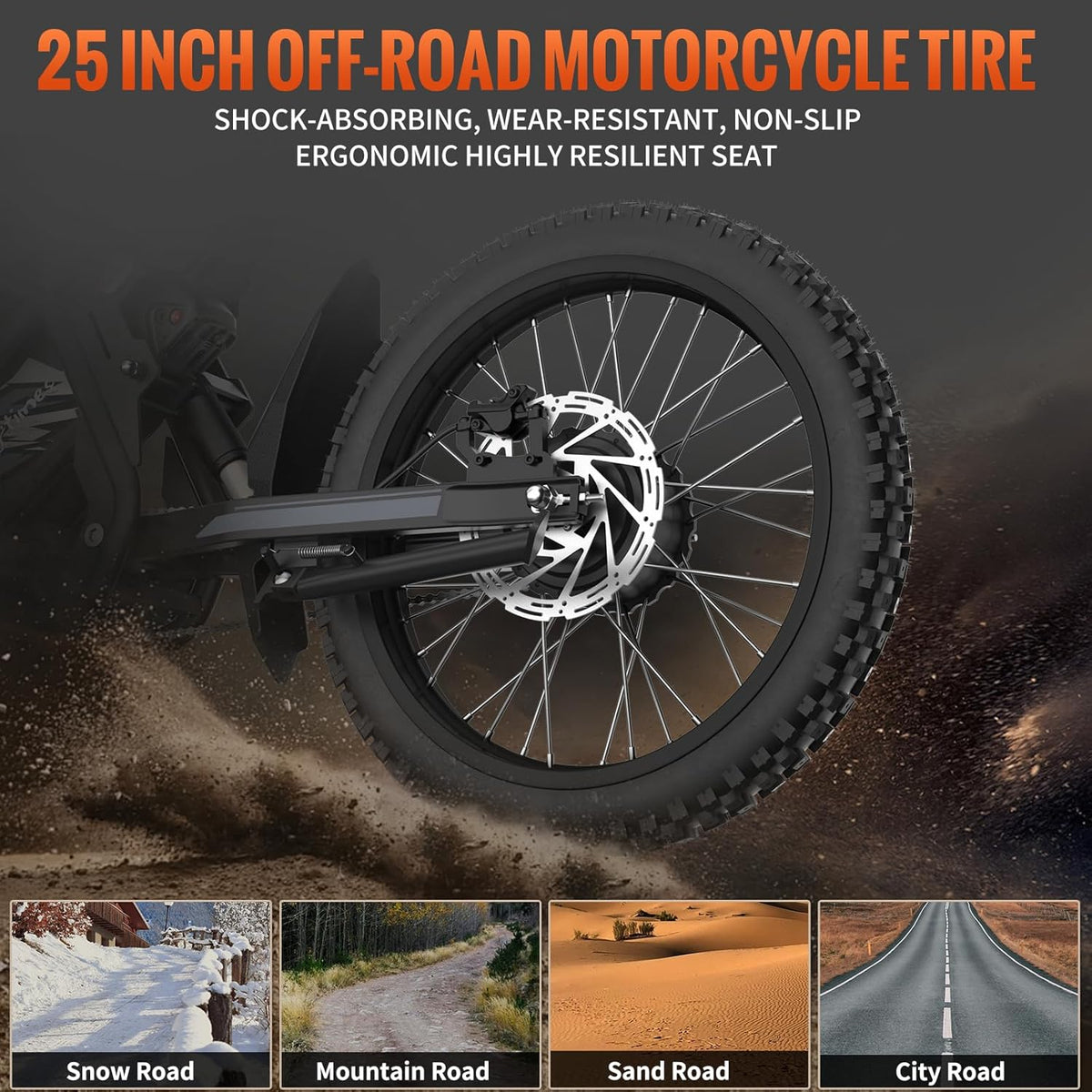 Bootime Electric Bike 2500W Model X - Off-Road Fat Tire Canada