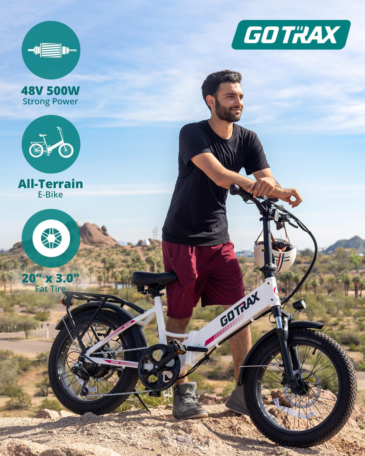 Gotrax R2 Folding Electric Bike – 500W, 64 km Range, Compact E-Bike for Canada