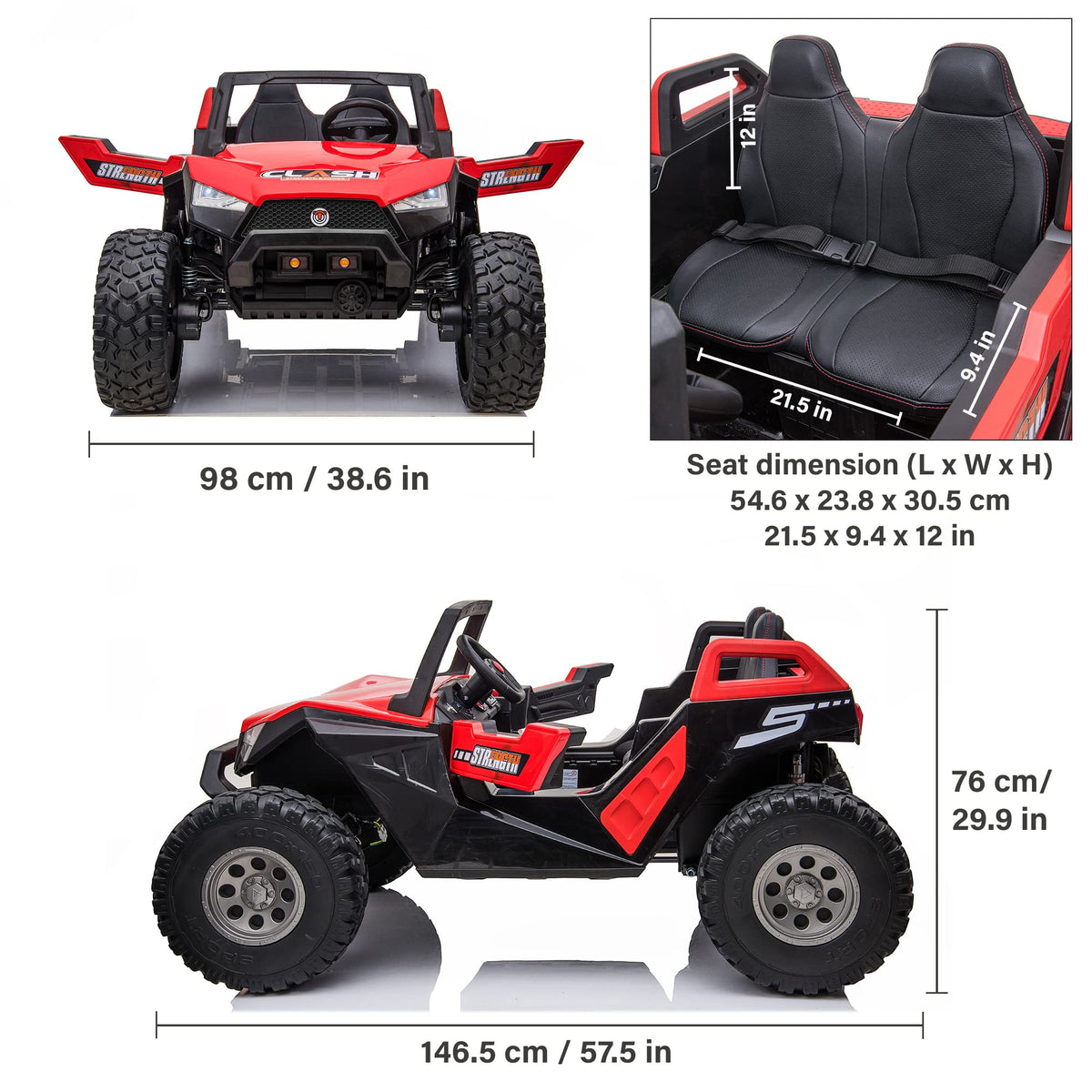 Voltz 24V Off-Road Ride-On Car for Kids Canada