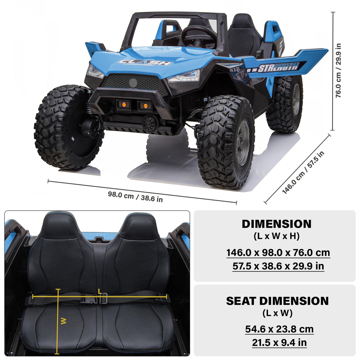 Voltz 24V Off-Road Ride-On Car for Kids Canada
