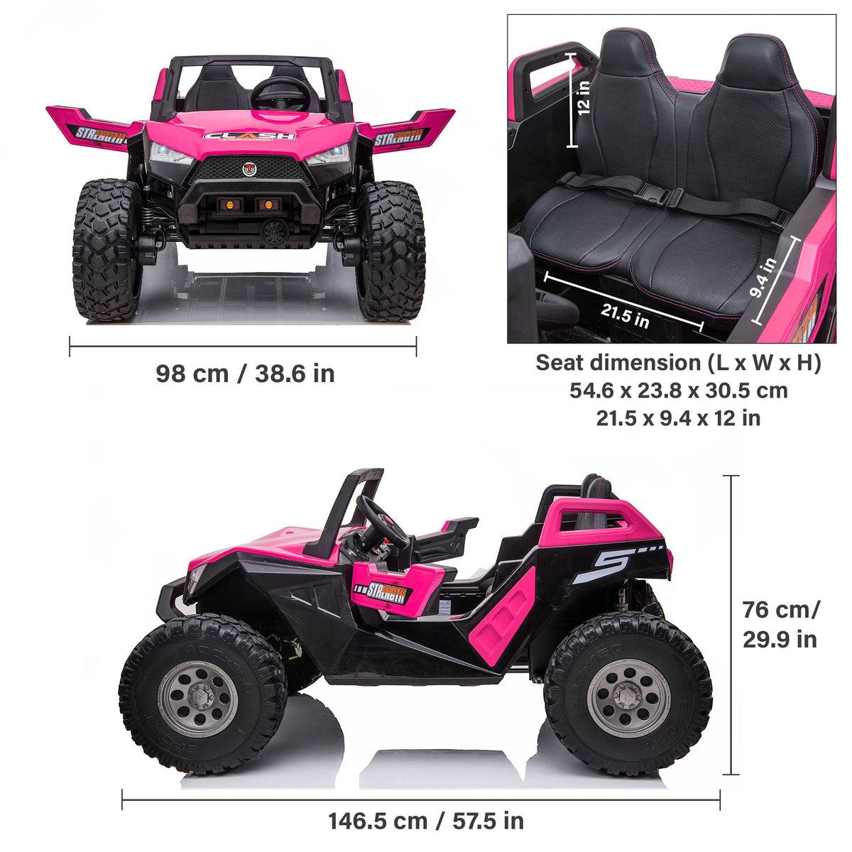 Voltz 24V Off-Road Ride-On Car for Kids Canada