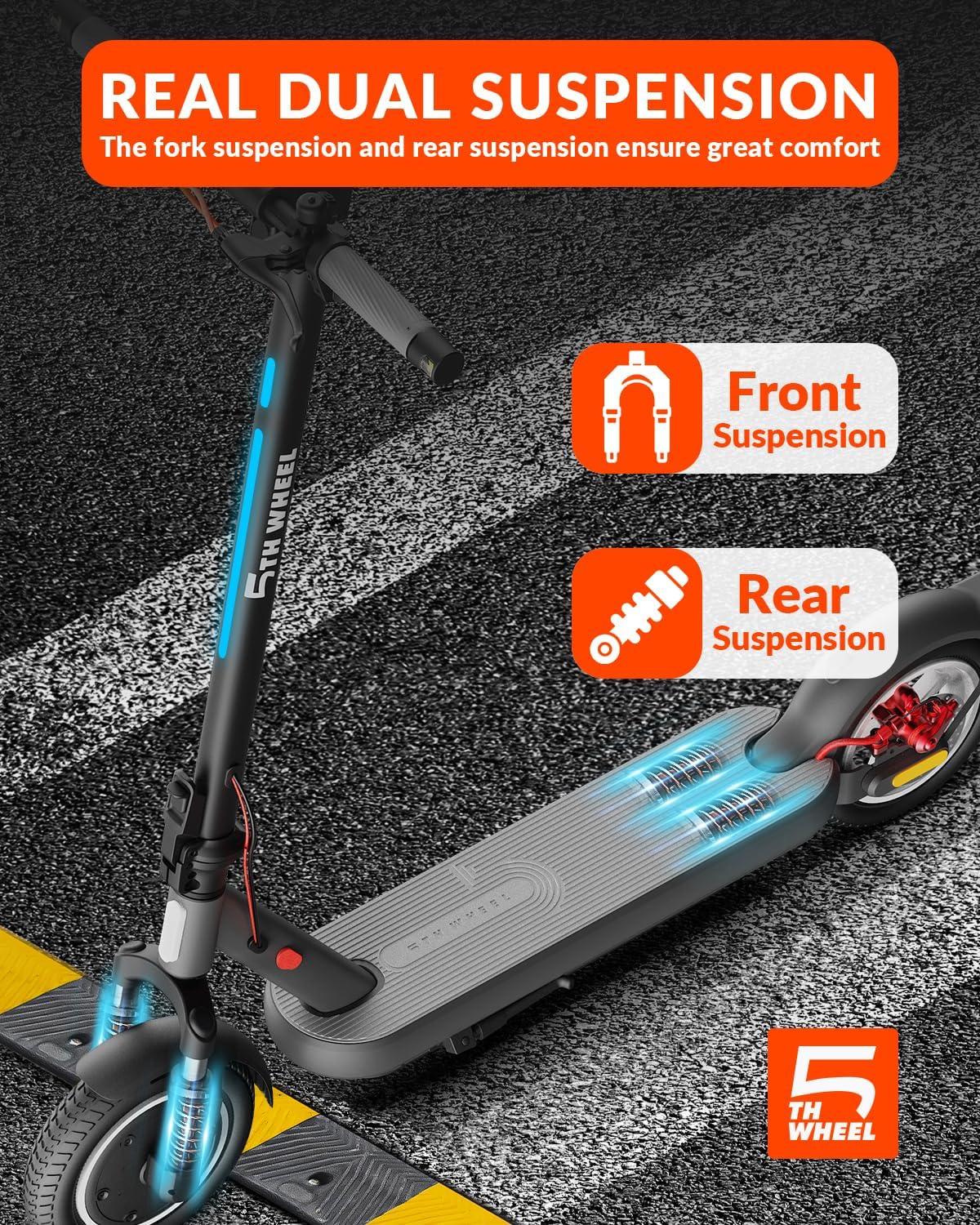 5TH WHEEL V48Pro Electric Scooter – 800W Hub Motor, 32 km Range (Canada)