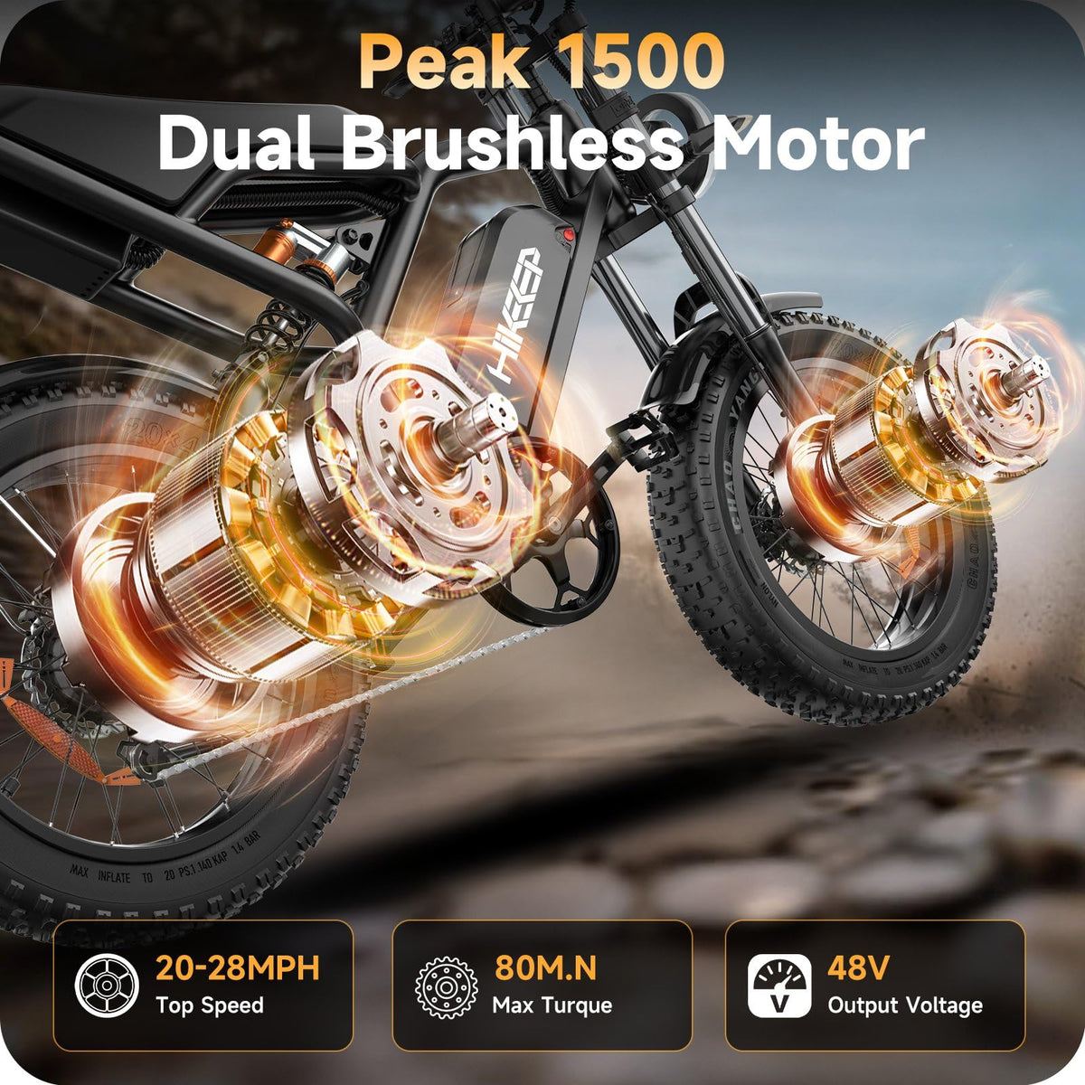 HiKeep K6 1500W Fat Tire Electric Bike Canada