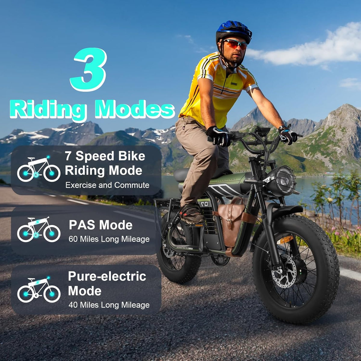 Bicicleta eléctrica de doble motor Smartravel ST201F Pro 3000W Canadá