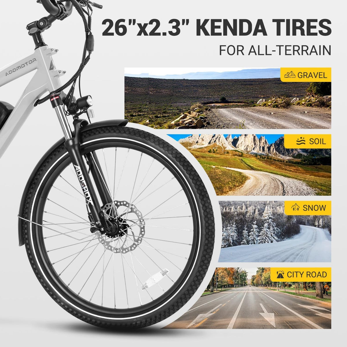Addmotor CityPro E-43 Step-Thru Electric Commuter Bike – 500W Motor, 48V Battery, Long-Range E-Bike for Canadian Riders
