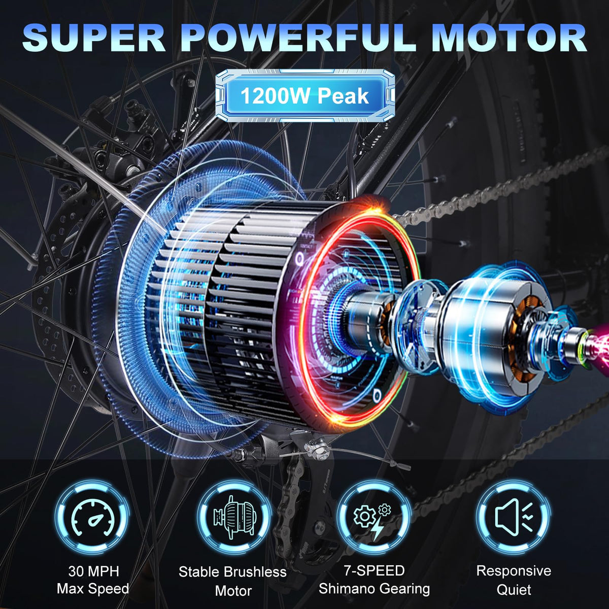 GELEISEN TT-S9 Step-Thru Folding Electric Bike Canada