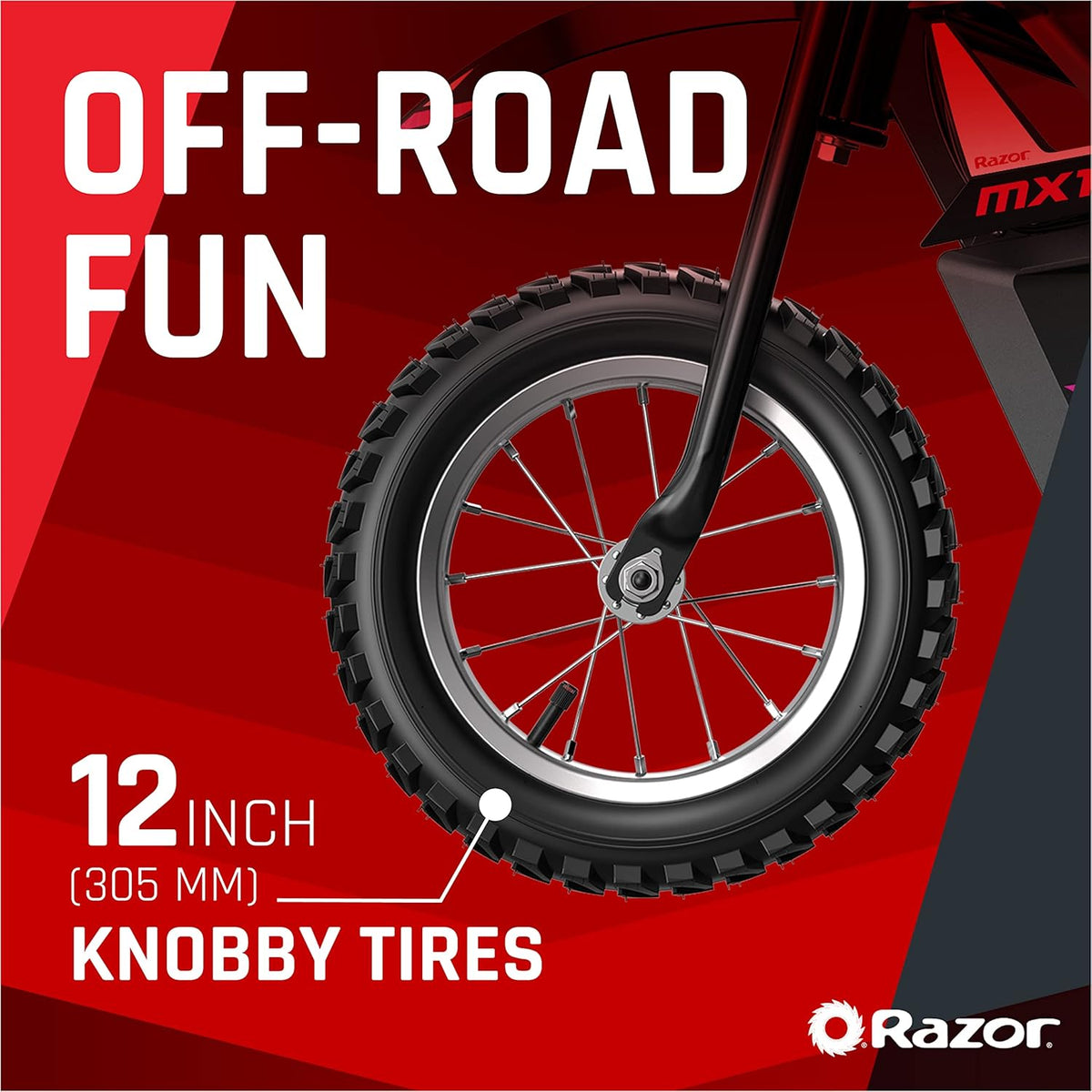 Razor MX125 Kids Electric Dirt Bike – 100W Motor, 13 km/h, Canada Edition