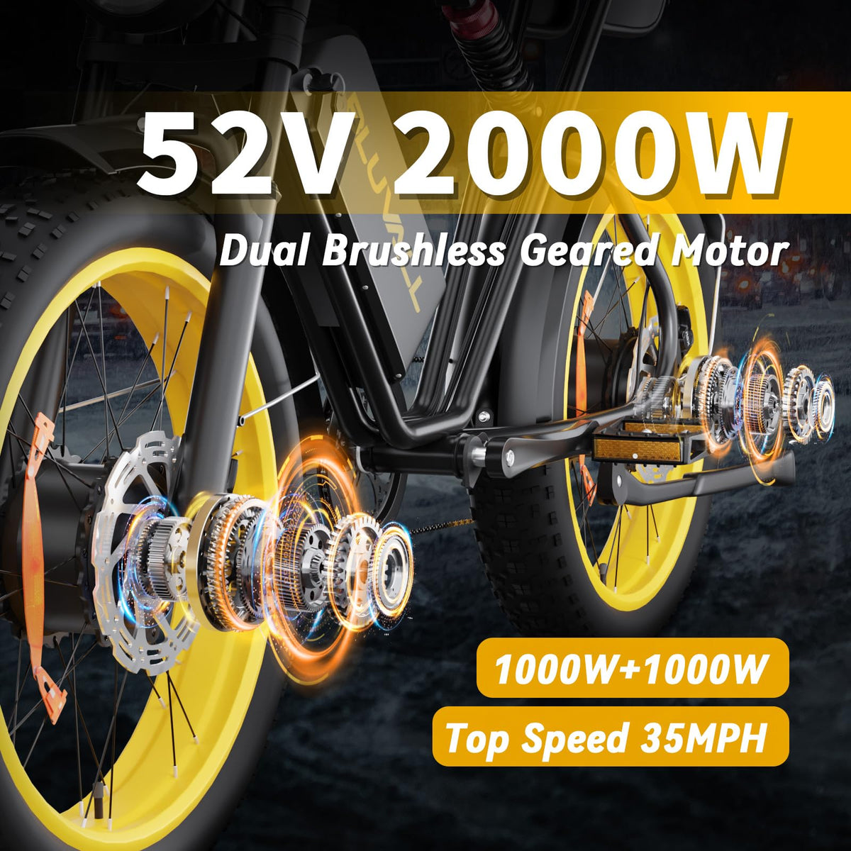 Bluvall K10 Dual Motor Electric Bike Canada – Fat Tire