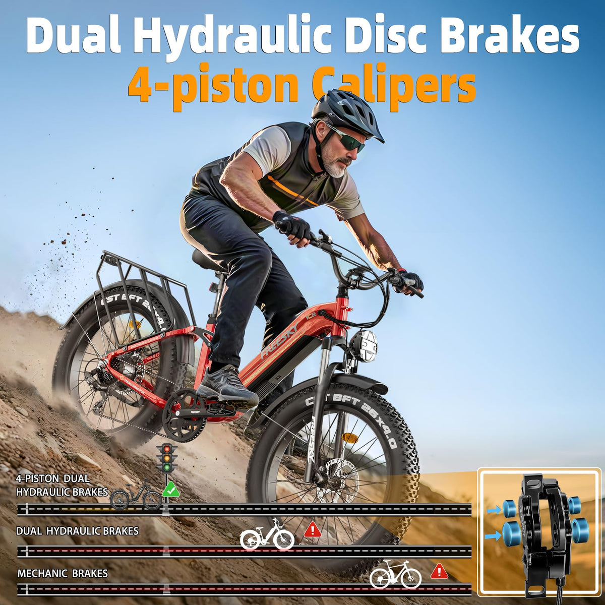 FREESKY Wild Cat Pro Electric Bike – Fat Tire E-Bike 1800W (Canada)
