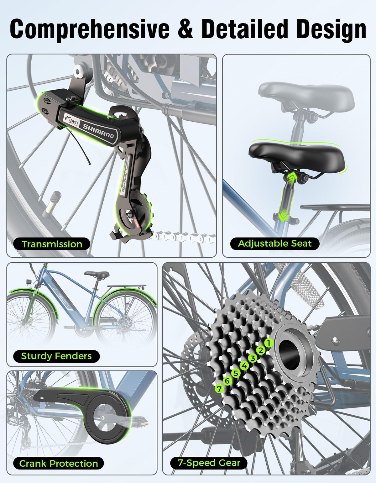 Jasion Roamer Electric Bike - Power in Canada