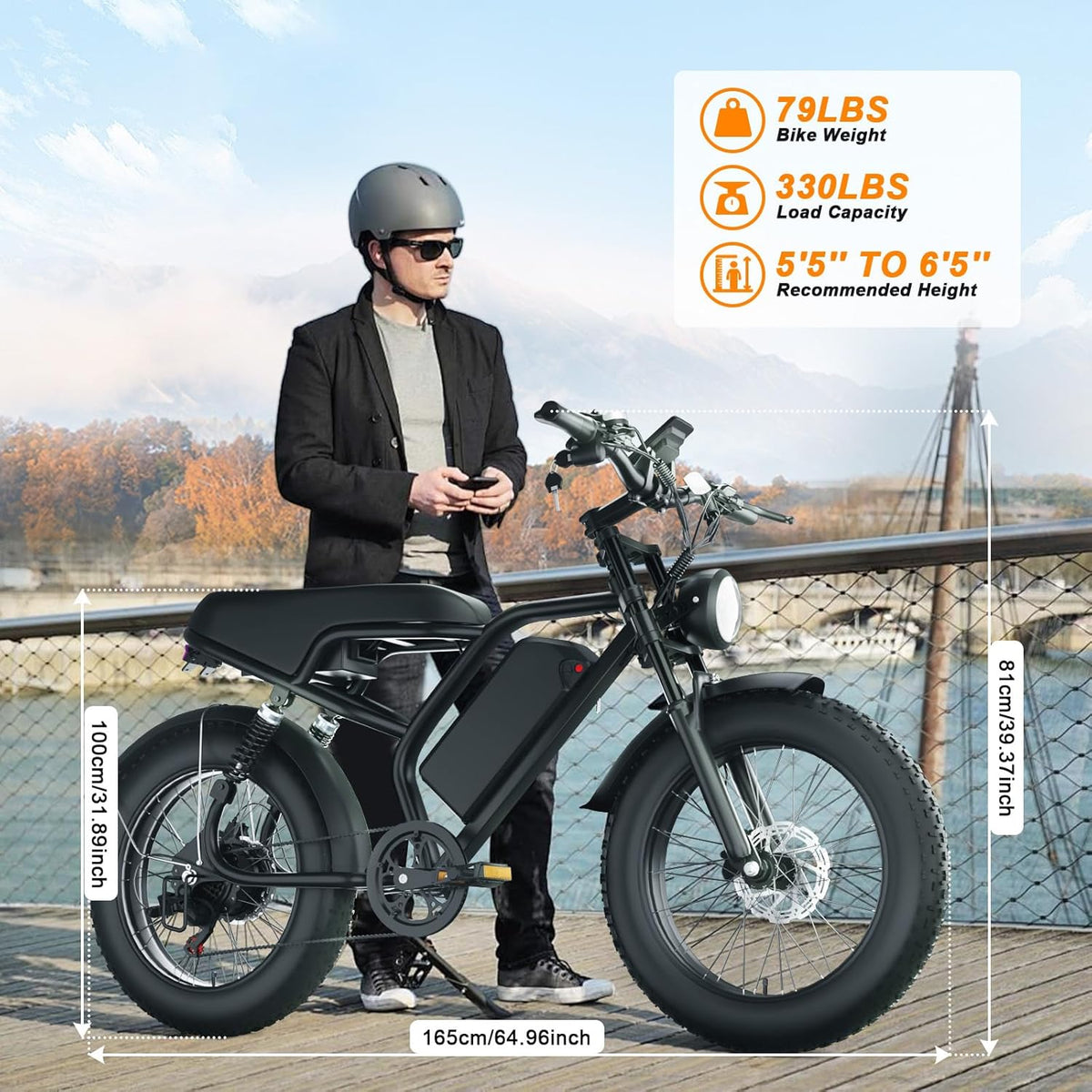 Bluvall S20 Electric Bike – Fat Tire E-Bike Canada