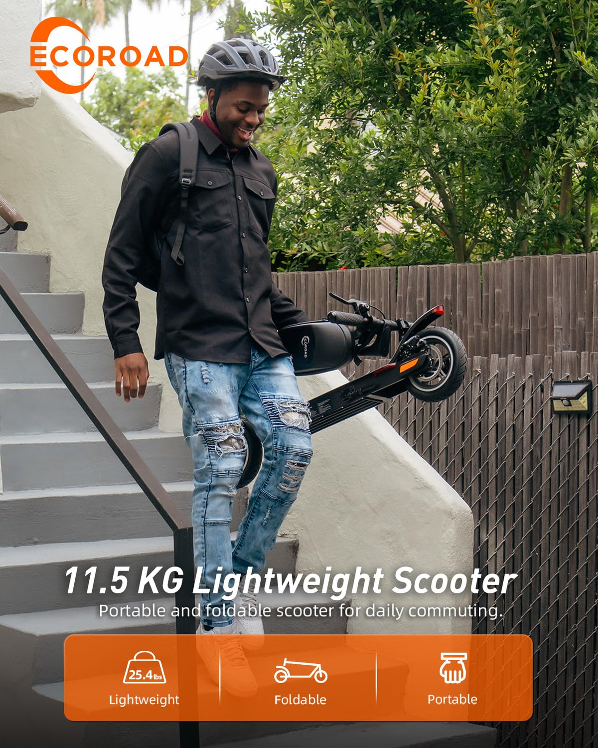 ECOROAD EC6 Electric Scooter 400W – Foldable Commuter Canada