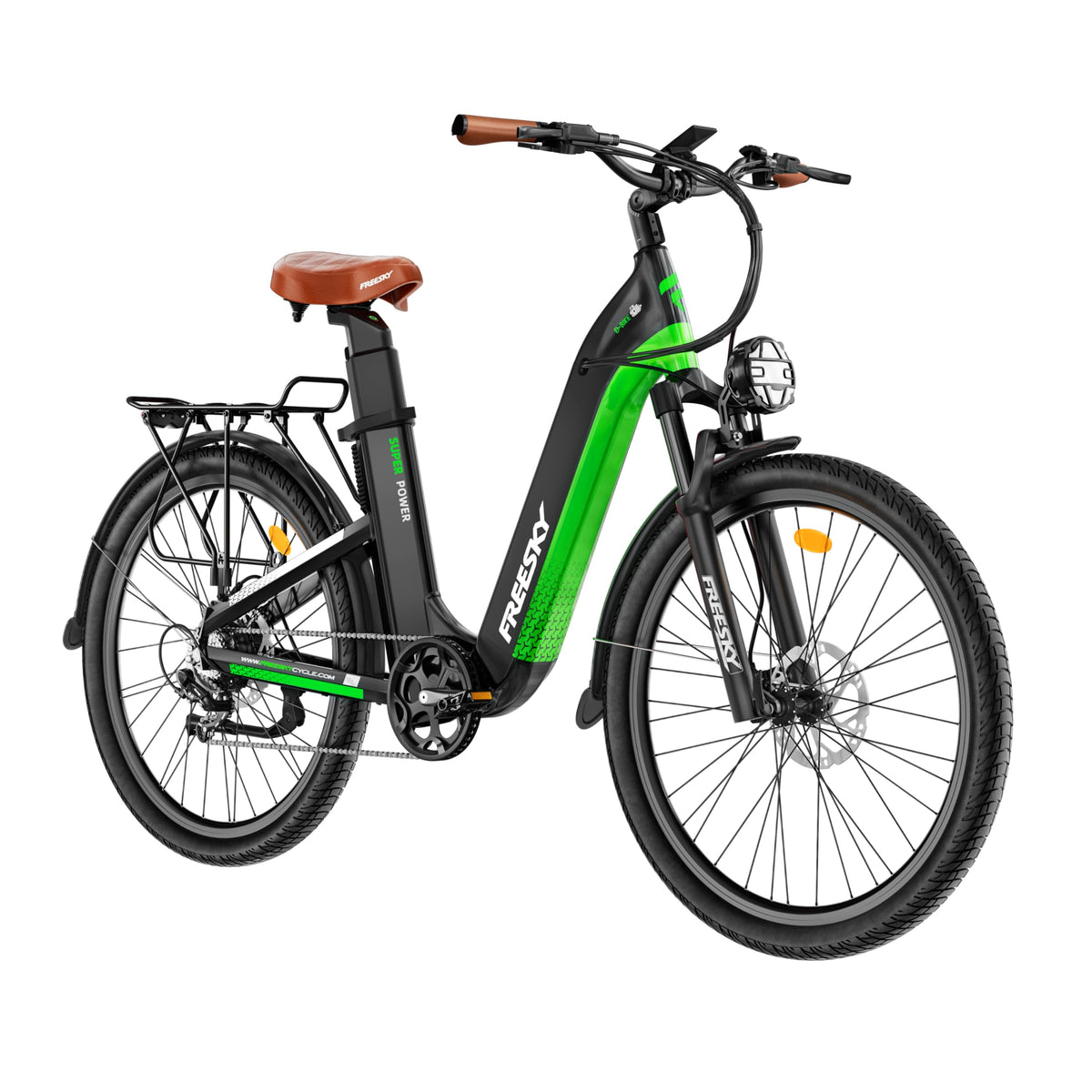 Freesky Nova Step-Thru Dual Battery Electric Bike – Up to 193 km Range (Canada)