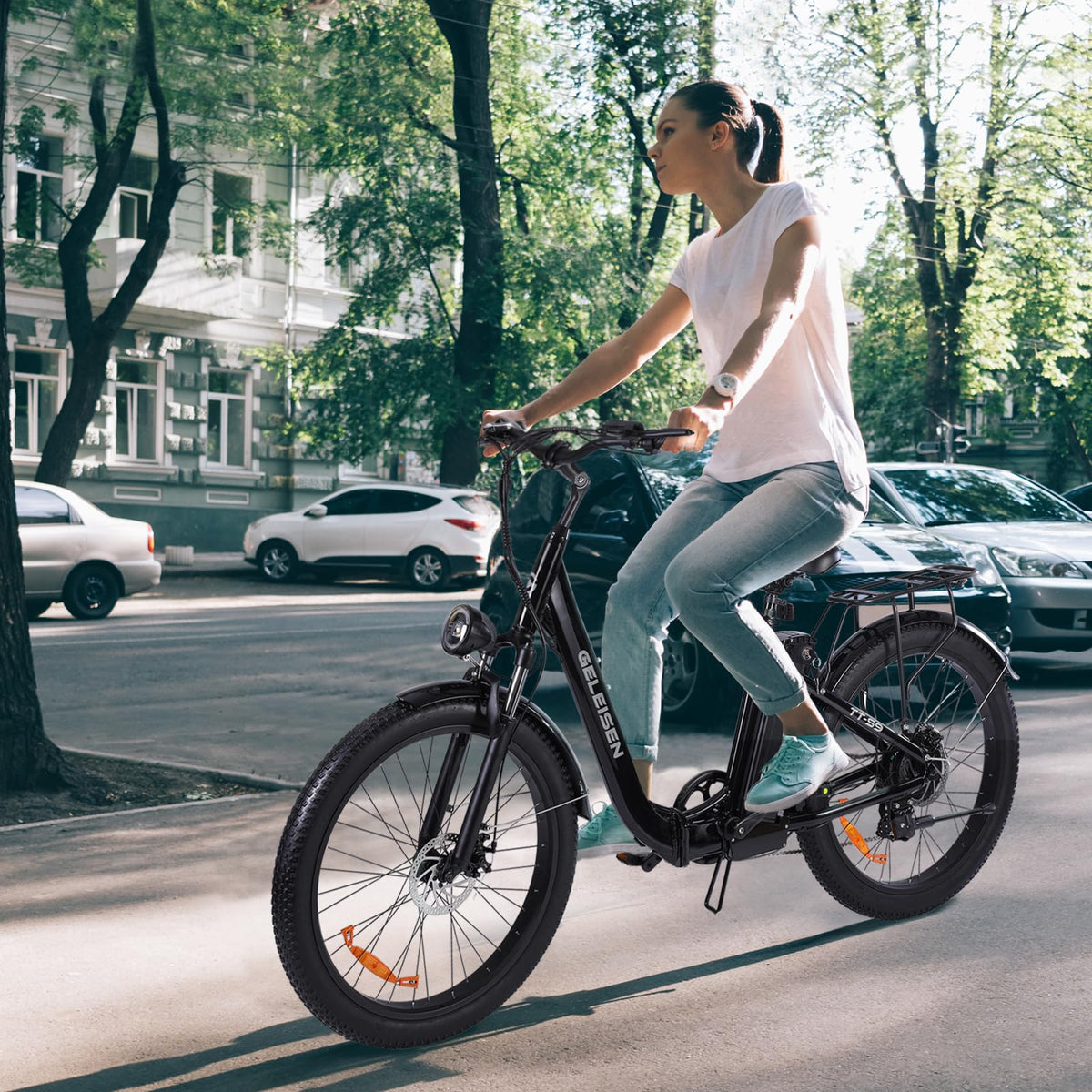 GELEISEN TT-S9 Step-Thru Folding Electric Bike Canada