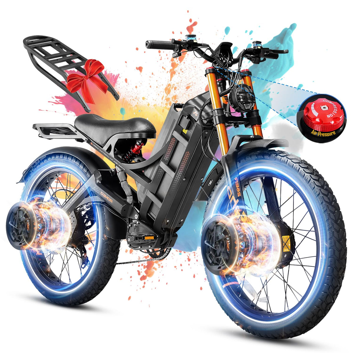 eAhora Romeo Pro Ⅲ Electric Bike Canada – Dual Motor, Long-Range Off-Road Power