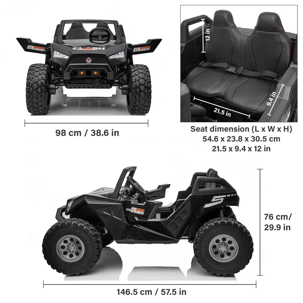 Voltz 24V Off-Road Ride-On Car for Kids Canada