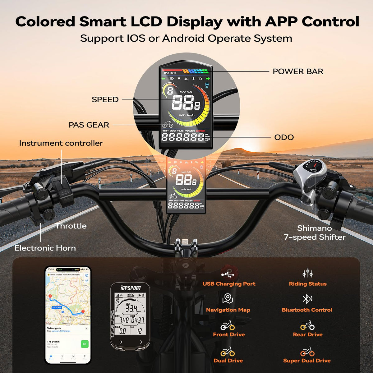 EUYBIKE S4 Dual Motor Fat Tire Electric Bike Canada