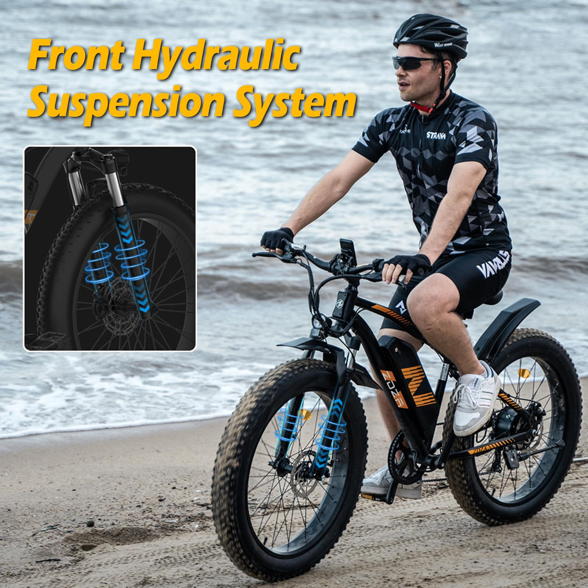 ZDZA ZA01 1500W Fat Tire Electric Mountain Bike – 48V 14.5Ah | Fast Shipping in Canada | UL Certified