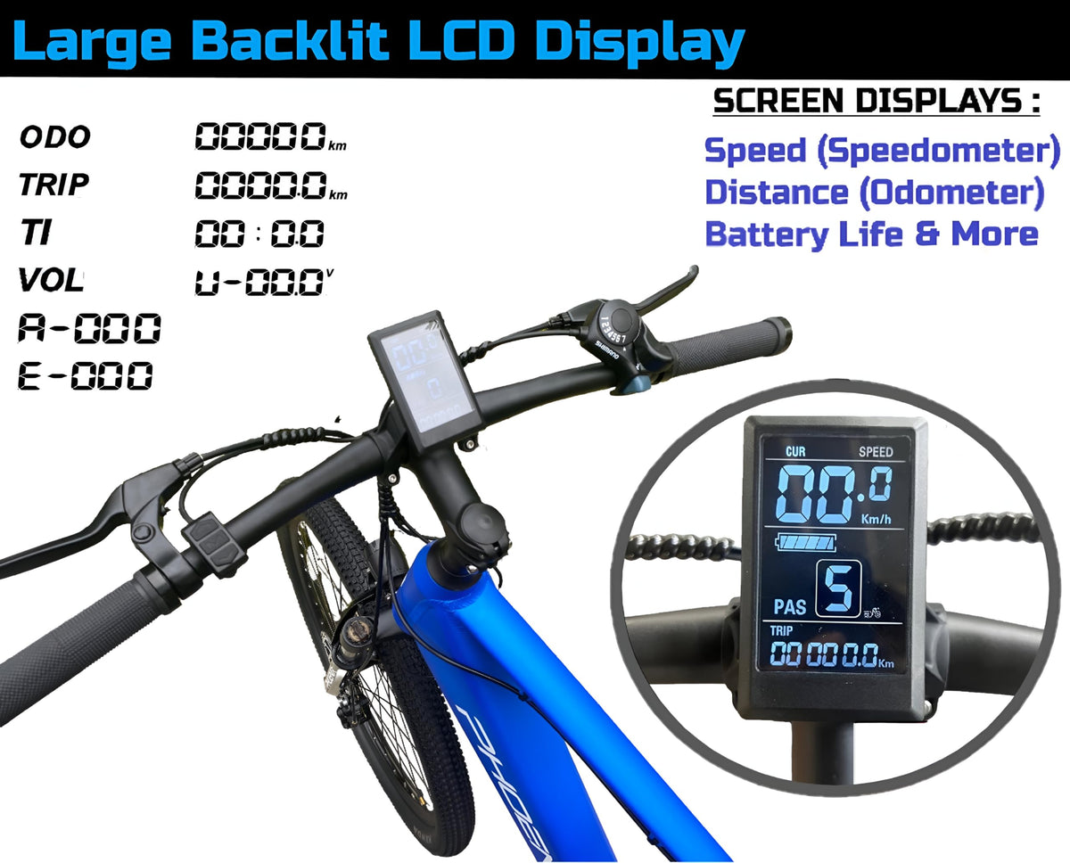 Phoenix 27.5" 350W Electric Bike Canada | 100km Range