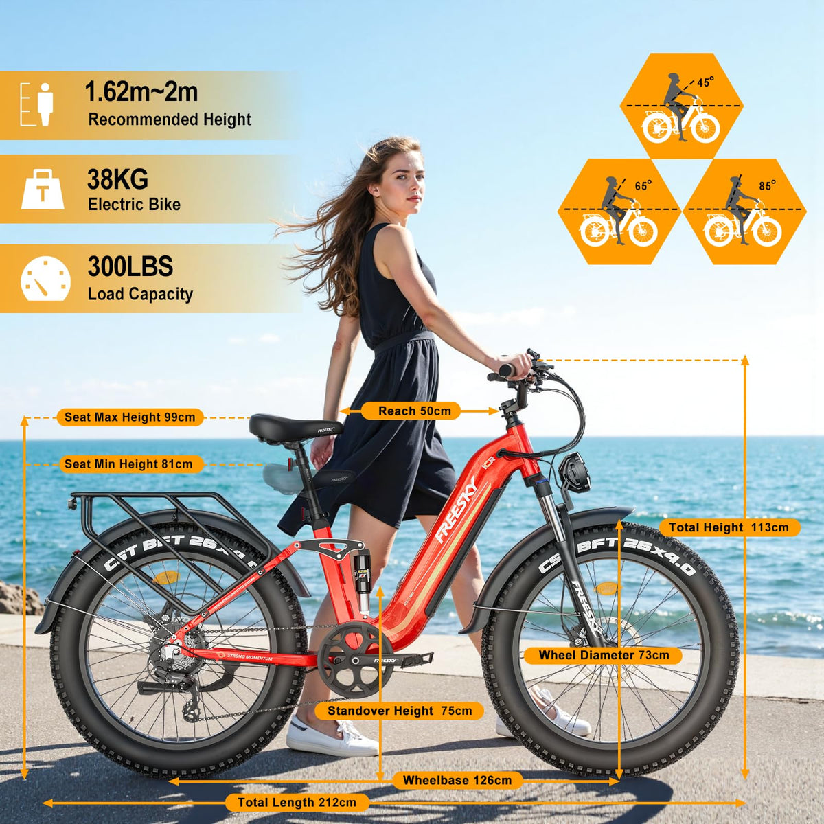 FREESKY Wild Cat Pro Electric Bike – Fat Tire E-Bike 1800W (Canada)