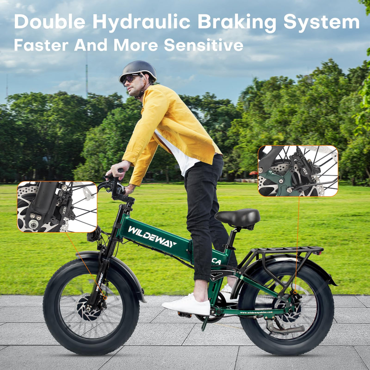 SummitX 1000W Folding E-Bike - Long Range 250km