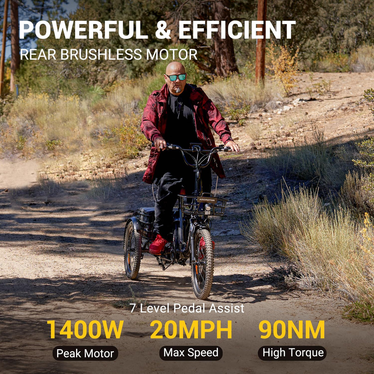 Addmotor CityTri E-310 Folding Electric Trike – 750W Long-Range E-Trike Canada