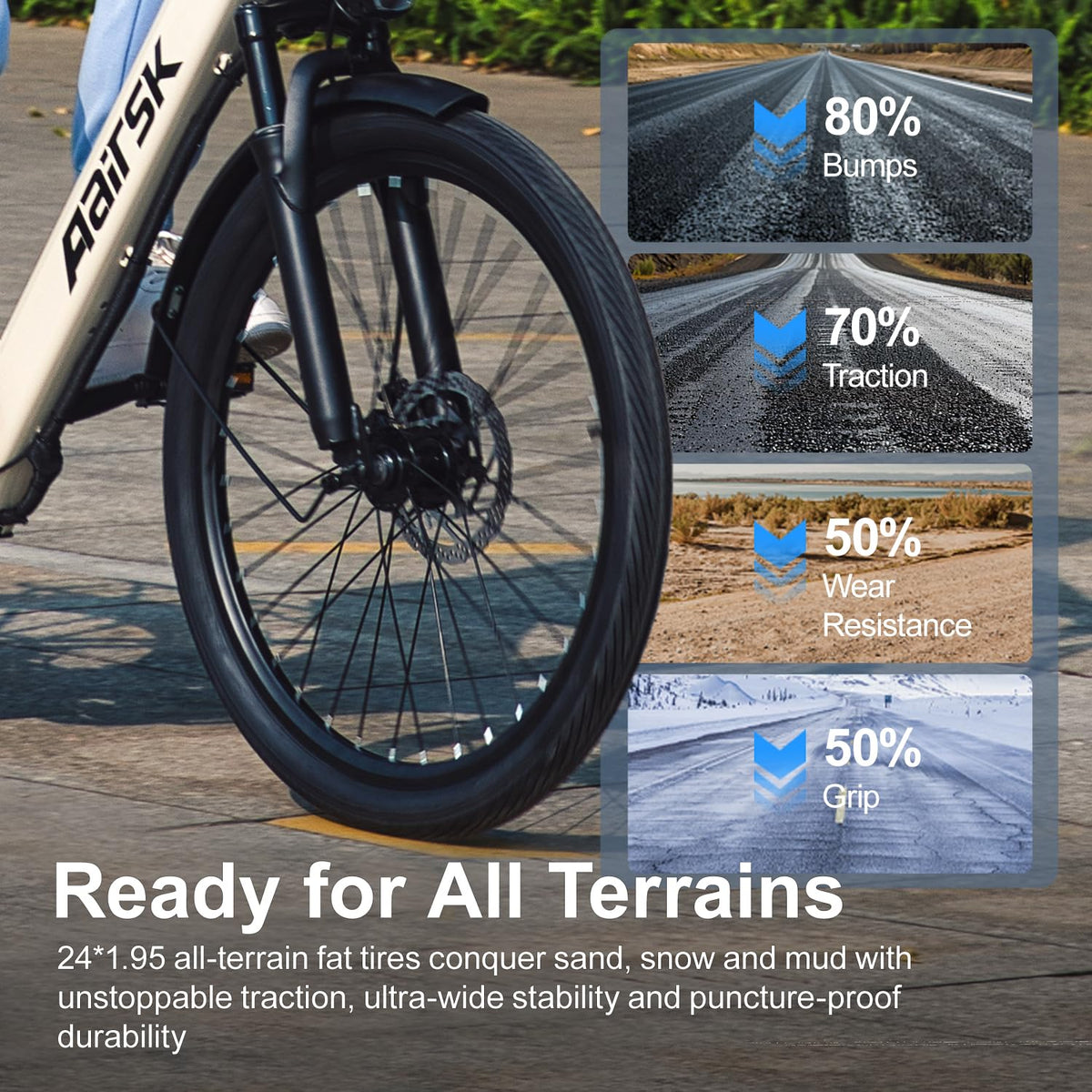 Aairsk SU7 750W Peak 36V 13Ah Electric Bike – Compact Long-Range City Commuter E-Bike Canada