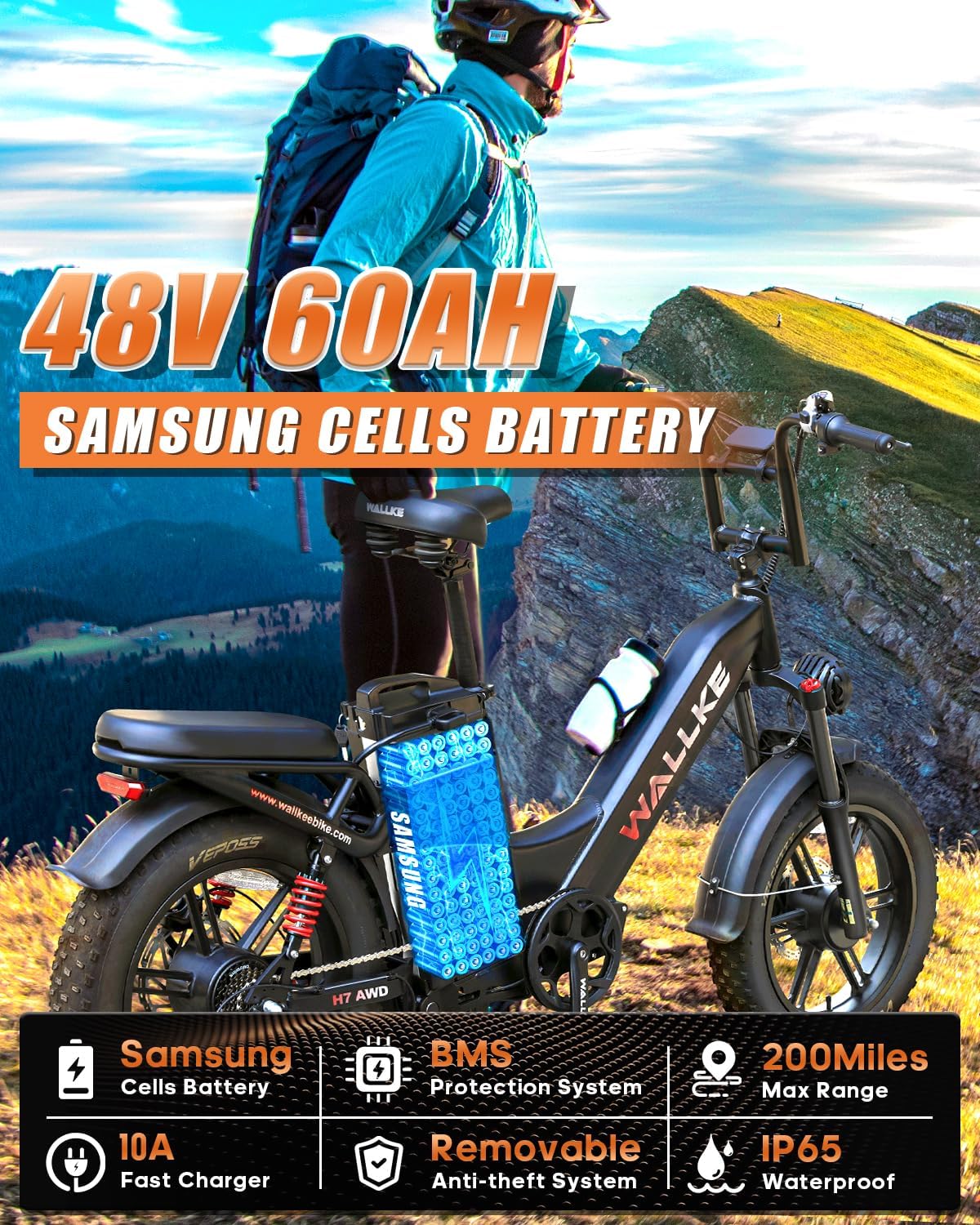 Bicicleta eléctrica Wallke H7 Step-Thru Canadá