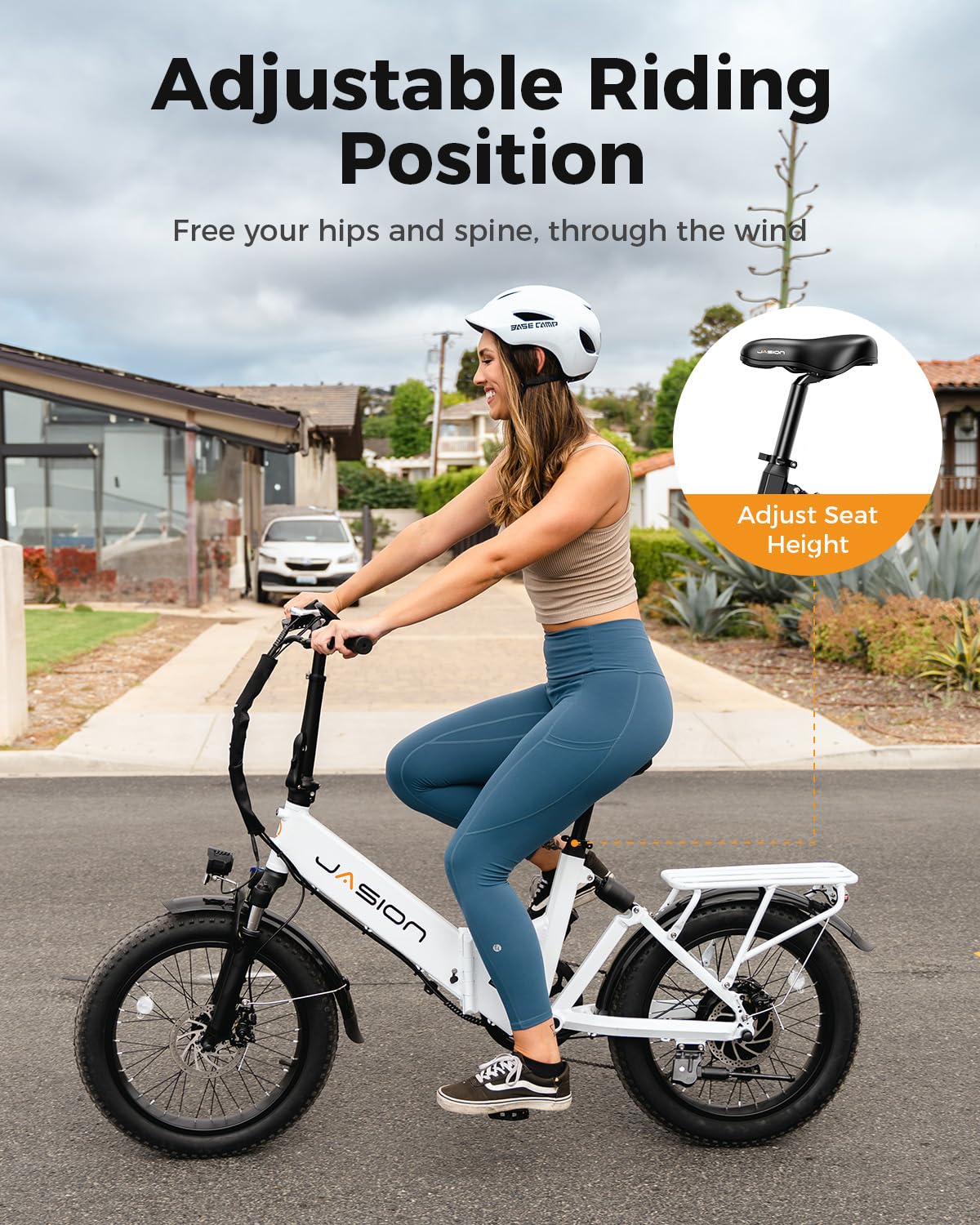 Jasion EB7 ST Folding Electric Bike Canada – Dual Suspension
