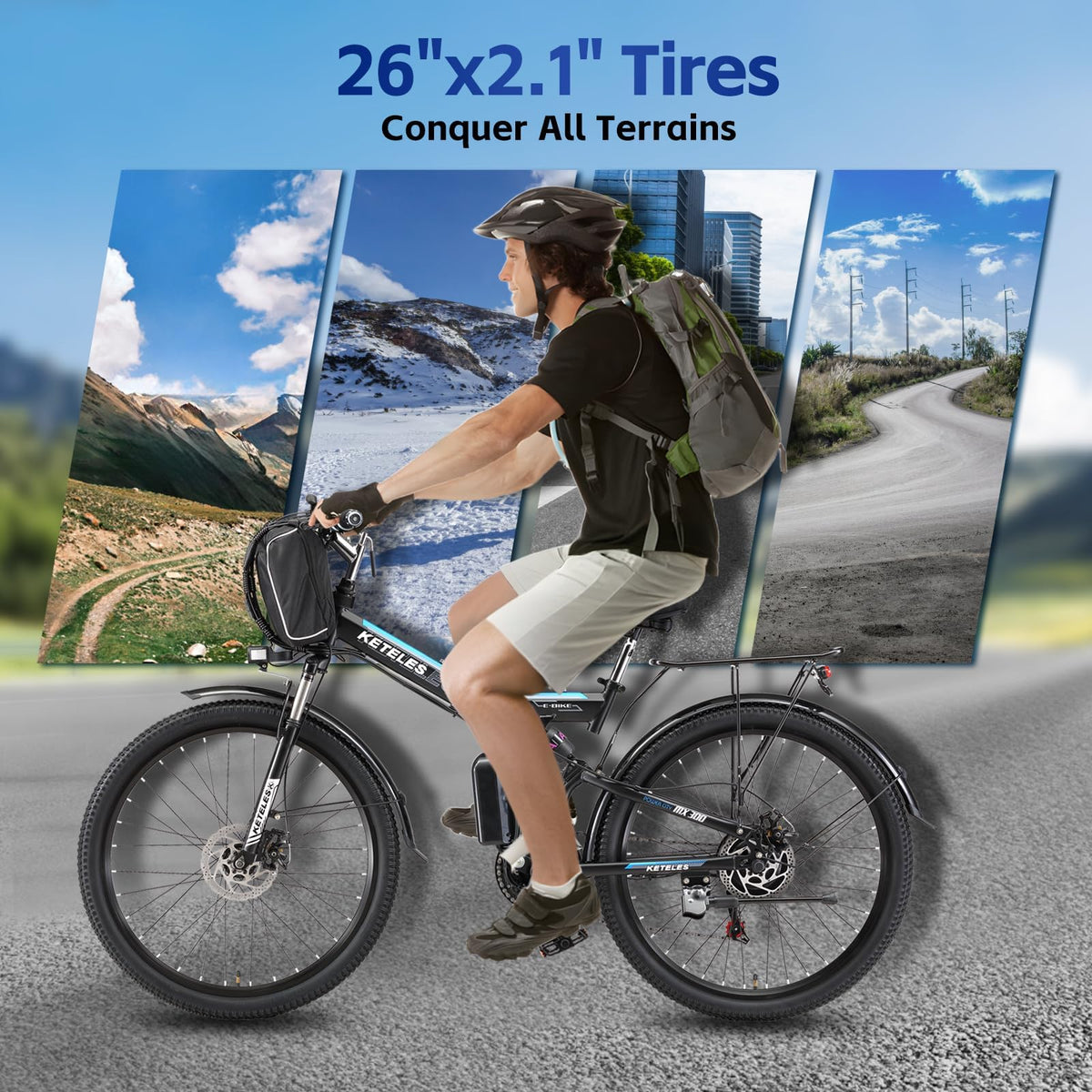 JESRIDER MX300 1000W Folding Electric Bike Canada