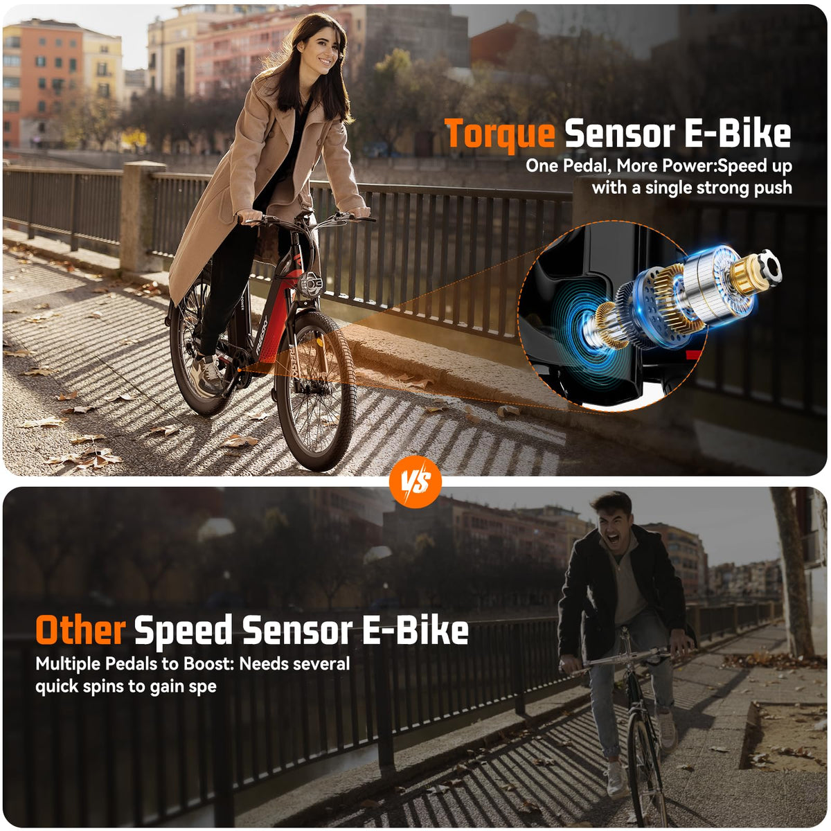 Freesky Nova Step-Thru Dual Battery Electric Bike – Up to 193 km Range (Canada)