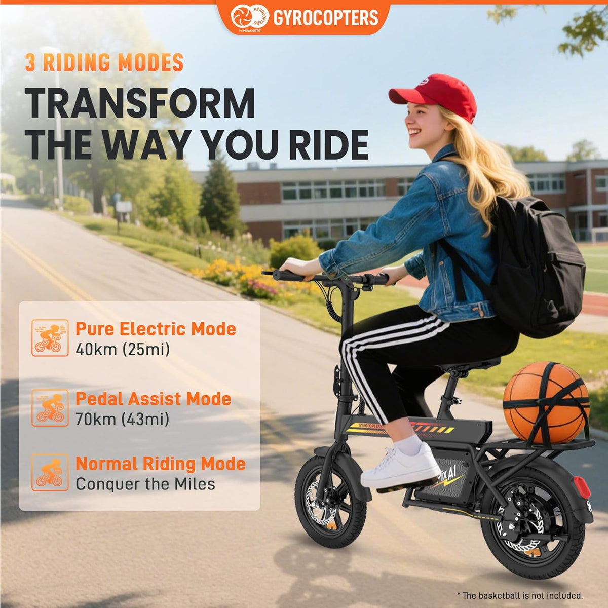 Gyrocopters PixAI Electric Bike – Foldable UL Certified | Canada