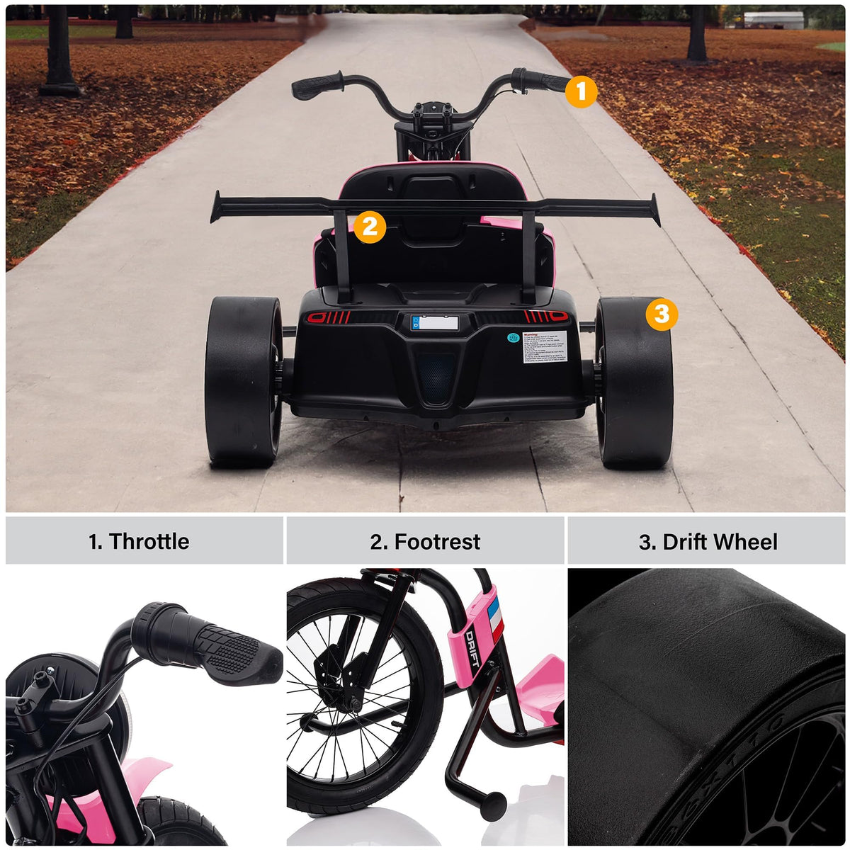 Voltz Toys 24V Drift Trike – Electric Ride-On Canada