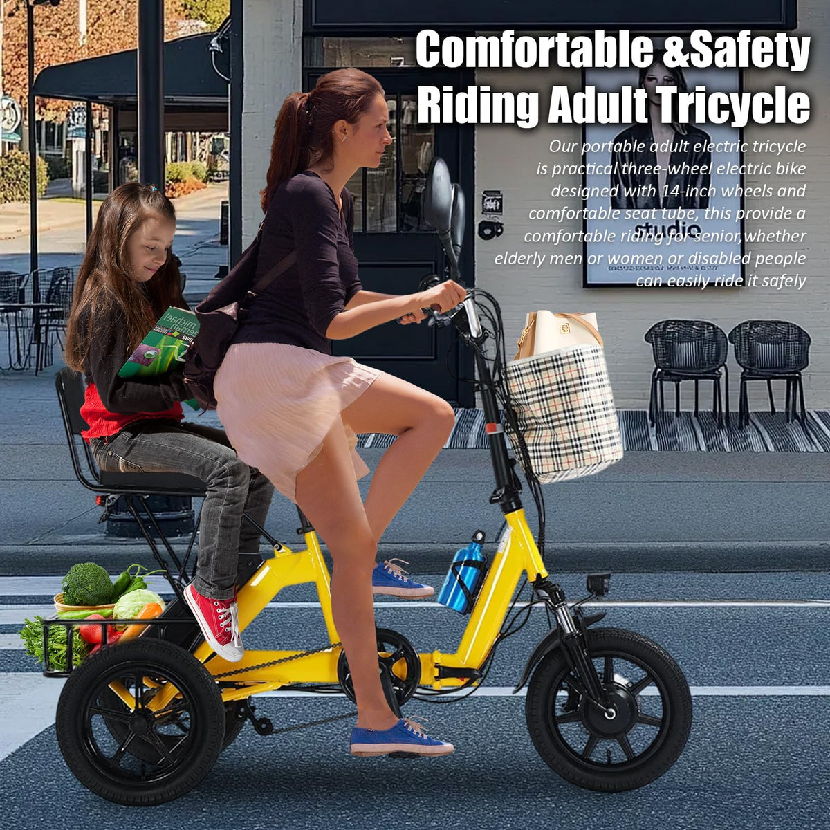 SKEKECIE Folding Electric Tricycle – 3-Wheel E-Bike Canada