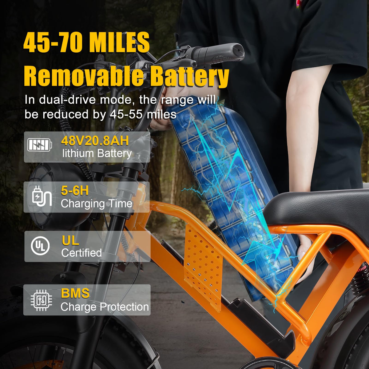 PikSpiid M7 Electric Bike 1000W Fat Tire Canada